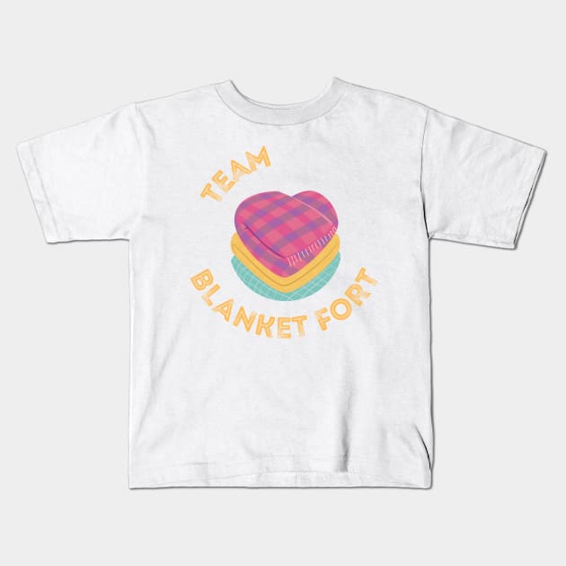 Team Blanket Fort Kids T-Shirt by nathalieaynie